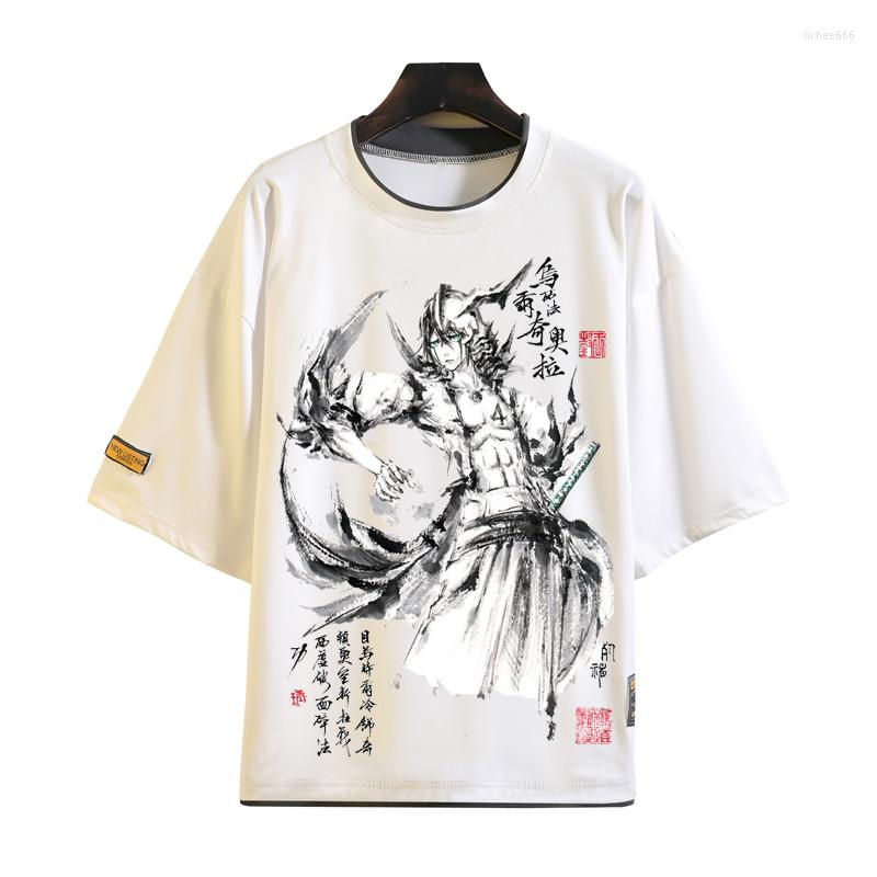 Men's T Shirts Anime BLEACH Kurosaki Ichigo Cosplay T-shirt Men Women Shirt Summer Ink Wash Painting Short-sleeve Tees Tops
Men's T Shirts Anime BLEACH Kurosaki Ichigo Cosplay T-shirt Men Women Shirt Summer Ink Wash Painting Short-sleeve Tees Tops
