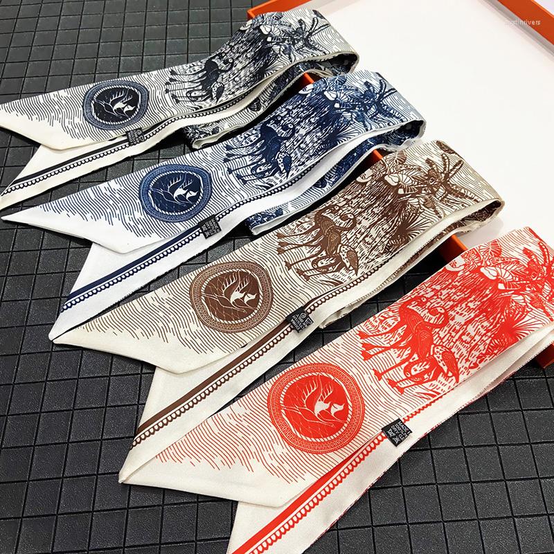 Scarves Silk Scarf For Women Brand Design Small Long Skinny Print Bag Strap Accessories Ribbon
Scarves Silk Scarf For Women Brand Design Small Long Skinny Print Bag Strap Accessories Ribbon