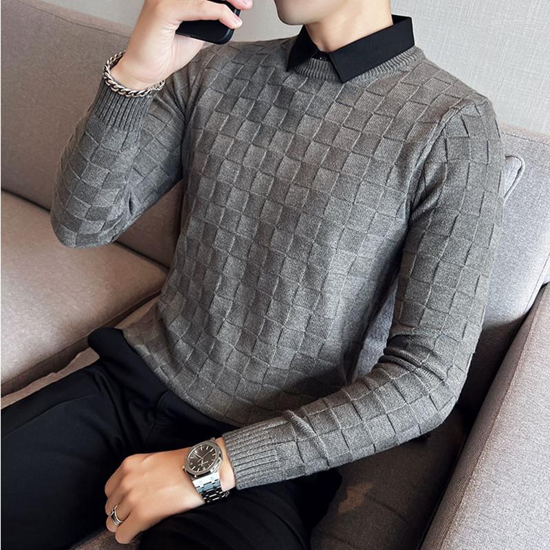 Men's Sweaters Autumn Winter Waffle Fake 2 Piece Shirt Collar Sweater Men Thick Plaid Slim Fit Casual Knitted Pullovers High Quality, Black
Men's Sweaters Autumn Winter Waffle Fake 2 Piece Shirt Collar Sweater Men Thick Plaid Slim Fit Casual Knitted Pullovers High Quality, Black