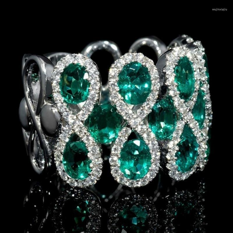 Wedding Rings CiNily Green Cubic Zirconia Ladies Suitable For Engagement Ceremony Party Noble Finger Ring Fashion
Wedding Rings CiNily Green Cubic Zirconia Ladies Suitable For Engagement Ceremony Party Noble Finger Ring Fashion