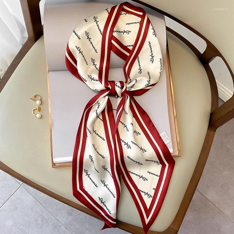 Scarves Silk Scarf Ribbon 15 150cm Lady Bag Letter Print Neck Ties Women Foulard Bandana Hair Hijab Fashion Female Skinny Scarfs
Scarves Silk Scarf Ribbon 15 150cm Lady Bag Letter Print Neck Ties Women Foulard Bandana Hair Hijab Fashion Female Skinny Scarfs