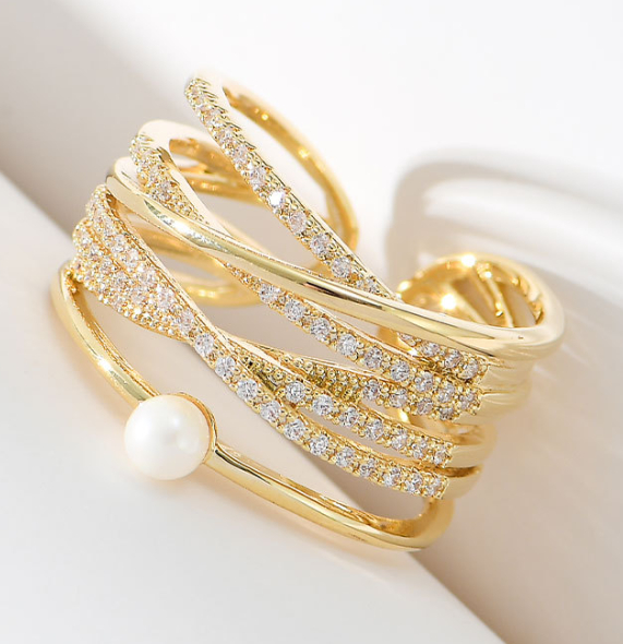 quality retro hipster opening ring personality rose gold full diamond multi-layer zircon ring
quality retro hipster opening ring personality rose gold full diamond multi-layer zircon ring