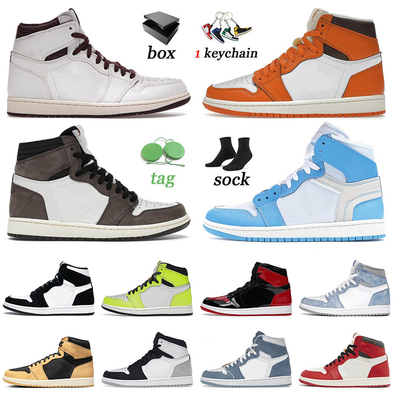 2022 Arrival Men Basketball Shoes 1 1s Top Jumpman A Ma Maniere University Gold Jorda Barely Orange Travis Scotts Mens Women J1 Trainers, C35 bred patent 36-47
2022 Arrival Men Basketball Shoes 1 1s Top Jumpman A Ma Maniere University Gold Jorda Barely Orange Travis Scotts Mens Women J1 Trainers, C35 bred patent 36-47