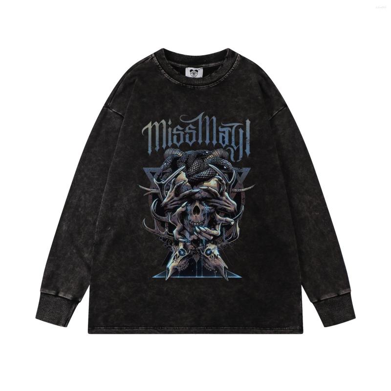 Men' T Shirts Men' Vintage Washed T-shirts Hip Hop Streetwear Anime Devil Print Harajuku Oversized Long Sleeves Cotton Tops Tees, Xyw18
Men' T Shirts Men' Vintage Washed T-shirts Hip Hop Streetwear Anime Devil Print Harajuku Oversized Long Sleeves Cotton Tops Tees, Xyw18
