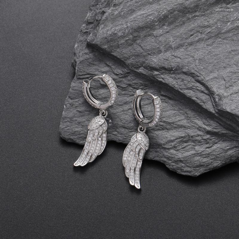 Dangle Earrings Hip Hop Out Angel Wing For Men Women Silver Color Fashion Jewelry Cubic Zircon Huggie Anti Allergy
Dangle Earrings Hip Hop Out Angel Wing For Men Women Silver Color Fashion Jewelry Cubic Zircon Huggie Anti Allergy