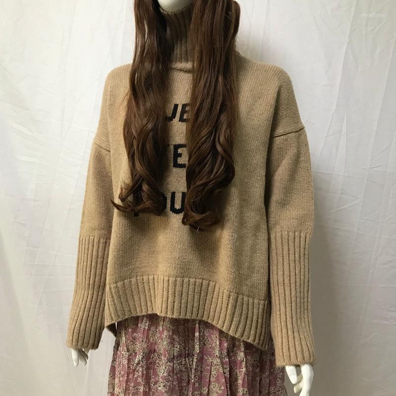 Women' Sweaters Women 2022 Brown Wool Letter Printing Pullover Sweater, Picture shown
Women' Sweaters Women 2022 Brown Wool Letter Printing Pullover Sweater, Picture shown