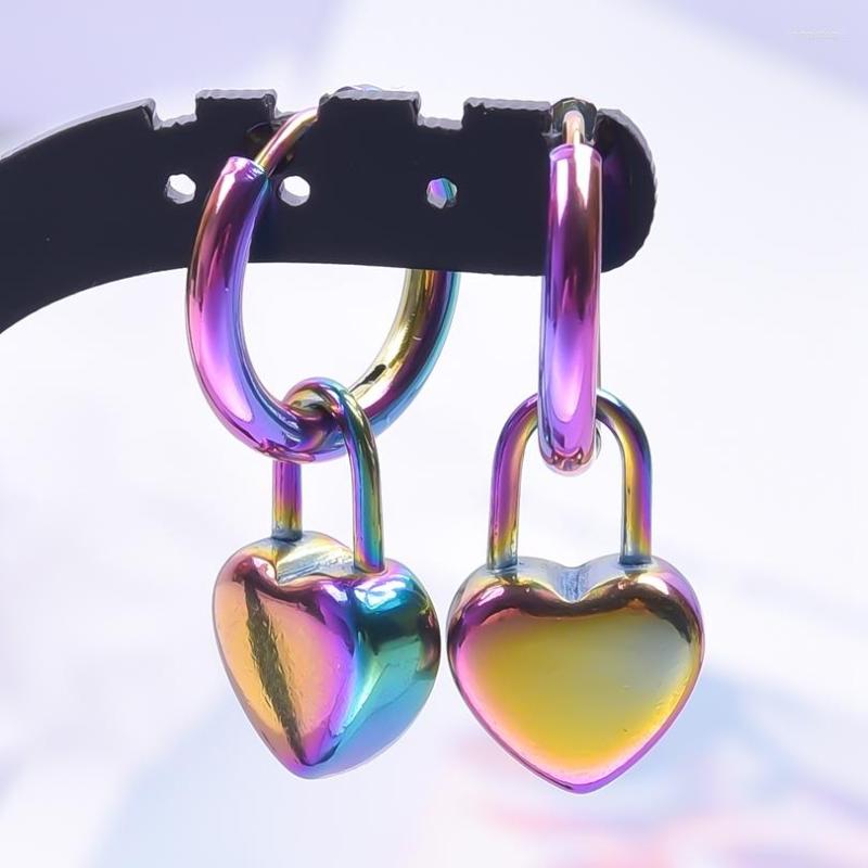 Hoop Earrings Heart Lock Charm Earring Round Piercing Stainless Steel For Women Men Accessories Steampunk Girl Jewelry Party Gift
Hoop Earrings Heart Lock Charm Earring Round Piercing Stainless Steel For Women Men Accessories Steampunk Girl Jewelry Party Gift