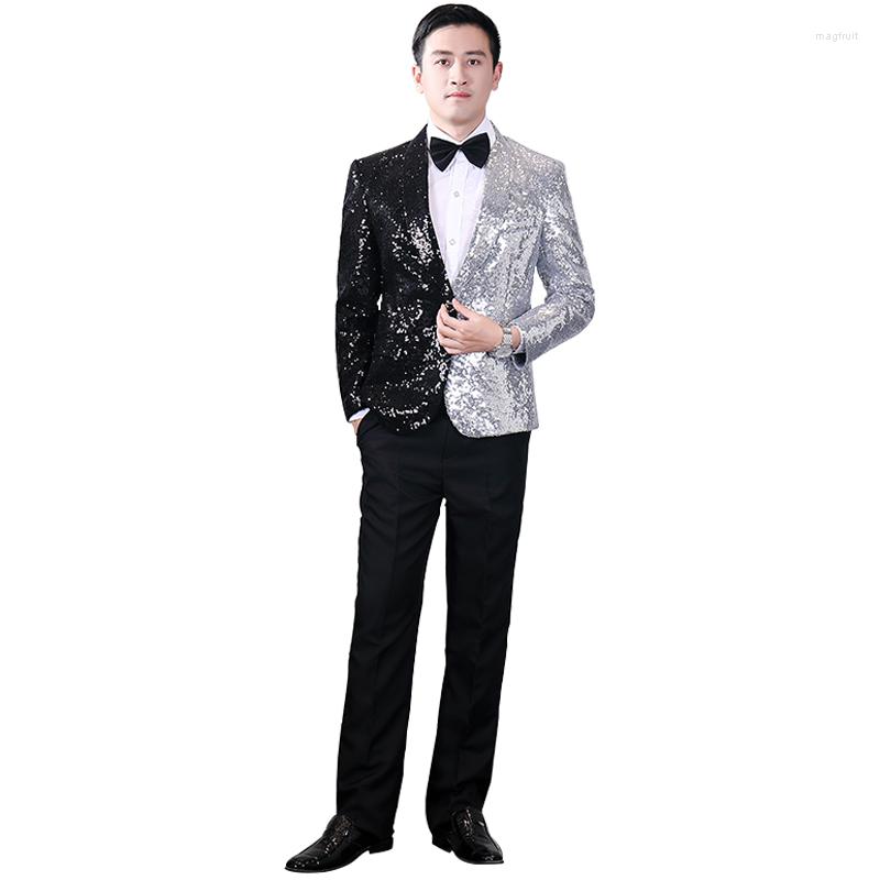 Men' Suits Fashion Men' Suit Half Black Silver Sequin Jacket Peaky Blinders Cosplay Party Dresses Elegant Men Wedding Groom, Picture shown
Men' Suits Fashion Men' Suit Half Black Silver Sequin Jacket Peaky Blinders Cosplay Party Dresses Elegant Men Wedding Groom, Picture shown