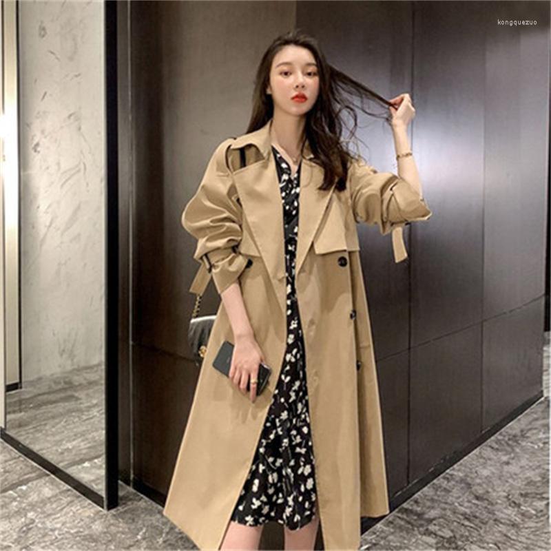 Women' Trench Coats 2022 Spring Autumn Korean Long Women' Clothing Casual Chic Double Breasted Belt Windbreaker Outerwear FP177, Black
Women' Trench Coats 2022 Spring Autumn Korean Long Women' Clothing Casual Chic Double Breasted Belt Windbreaker Outerwear FP177, Black