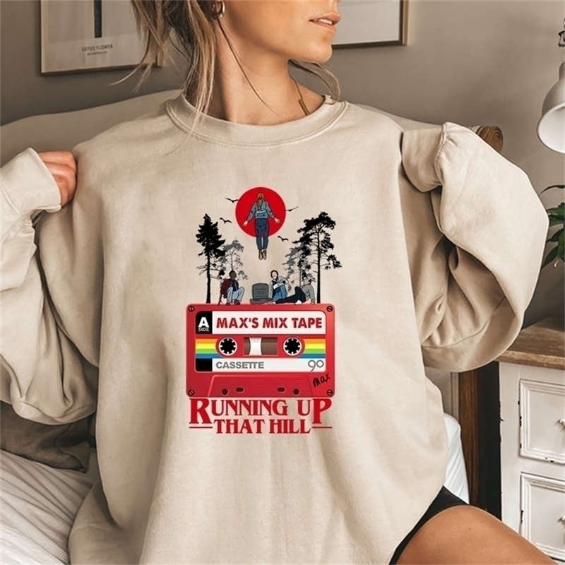 Womens Hoodies Sweatshirts Stranger Things 4 Sweatshirt Running Up That Hill Max Pullover Retro Eddie Muson Crewneck 221010, Yellow
Womens Hoodies Sweatshirts Stranger Things 4 Sweatshirt Running Up That Hill Max Pullover Retro Eddie Muson Crewneck 221010, Yellow