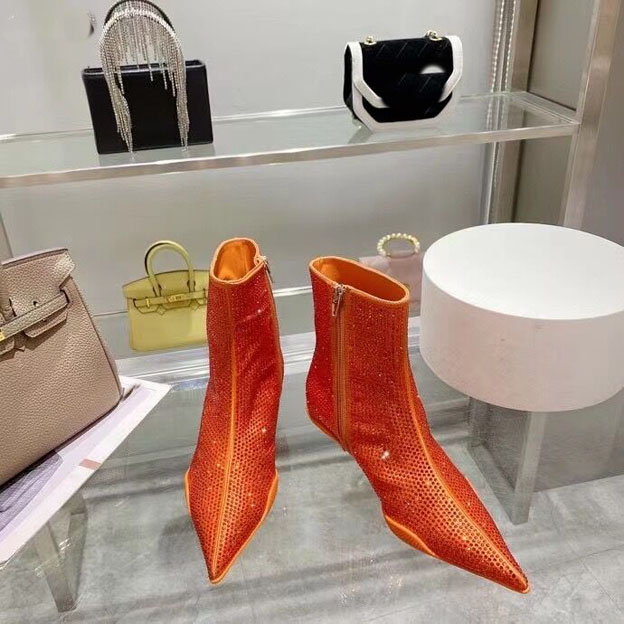Low Heel Martin Boots Patent Drill Surface Design Metal Zipper Women's Shoes New Motorcycle Fashion Shining 35-40, Orange
Low Heel Martin Boots Patent Drill Surface Design Metal Zipper Women's Shoes New Motorcycle Fashion Shining 35-40, Orange