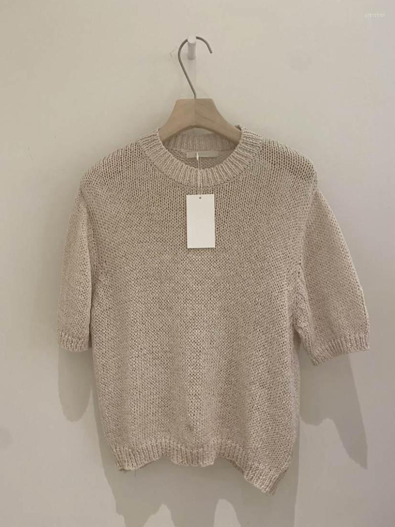 Women' Sweaters Knit Sweater Women South Korea Dongdaemun 2022 Summer O-neck Simple Solid Pullover Slim Short Sleeve Knitted Top, Khaki
Women' Sweaters Knit Sweater Women South Korea Dongdaemun 2022 Summer O-neck Simple Solid Pullover Slim Short Sleeve Knitted Top, Khaki