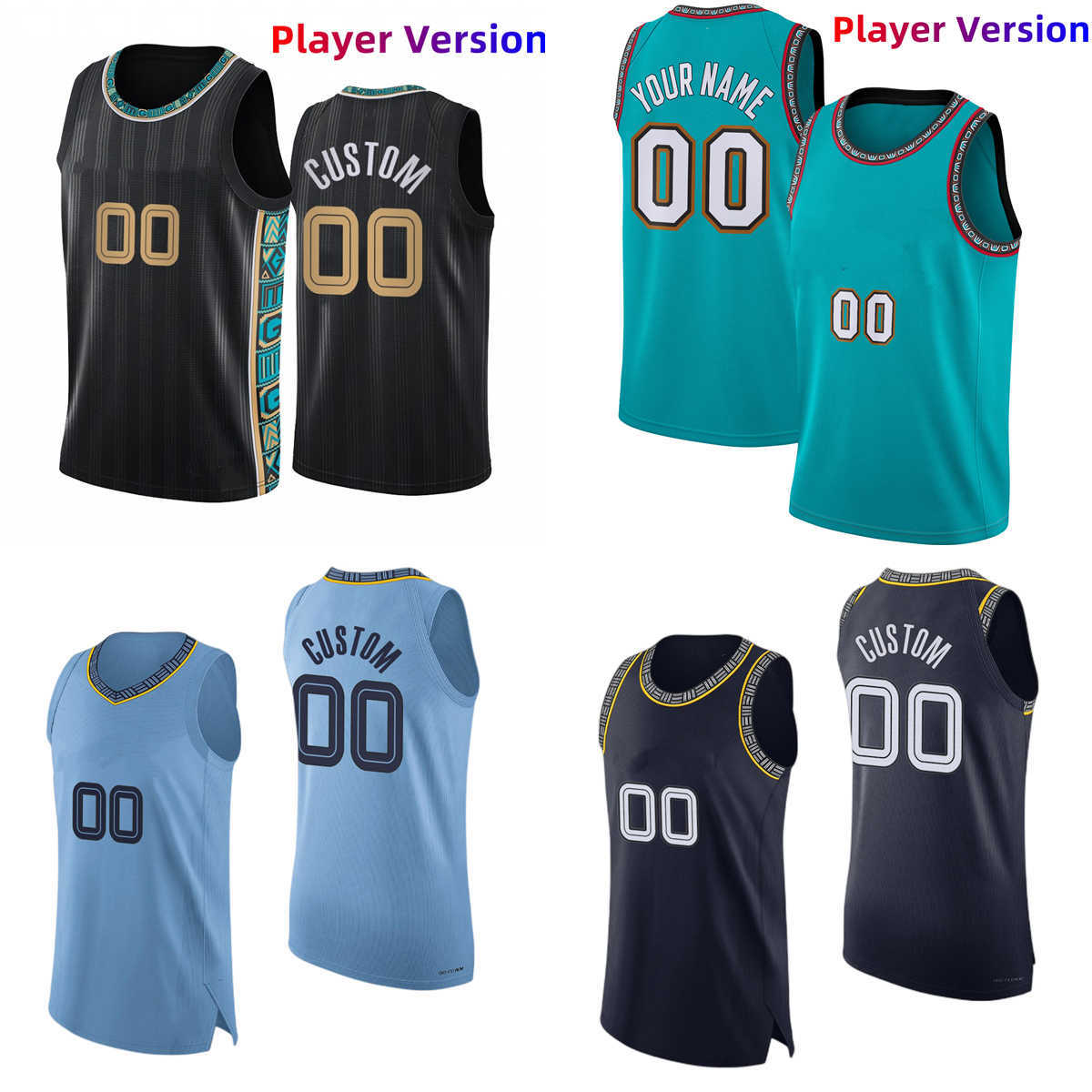 Authentic Player Version Basketball Jerseys 27 David Roddy 3 Tyrell Terry 12 Ja Morant 4 Adams, Player version (with team logo)
Authentic Player Version Basketball Jerseys 27 David Roddy 3 Tyrell Terry 12 Ja Morant 4 Adams, Player version (with team logo)