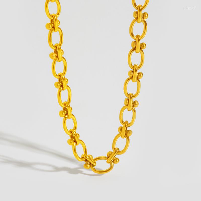 Choker Fashion Women's Jewelry Hand Chain Stainless Steel Necklace Short Sweater 18K
Choker Fashion Women's Jewelry Hand Chain Stainless Steel Necklace Short Sweater 18K