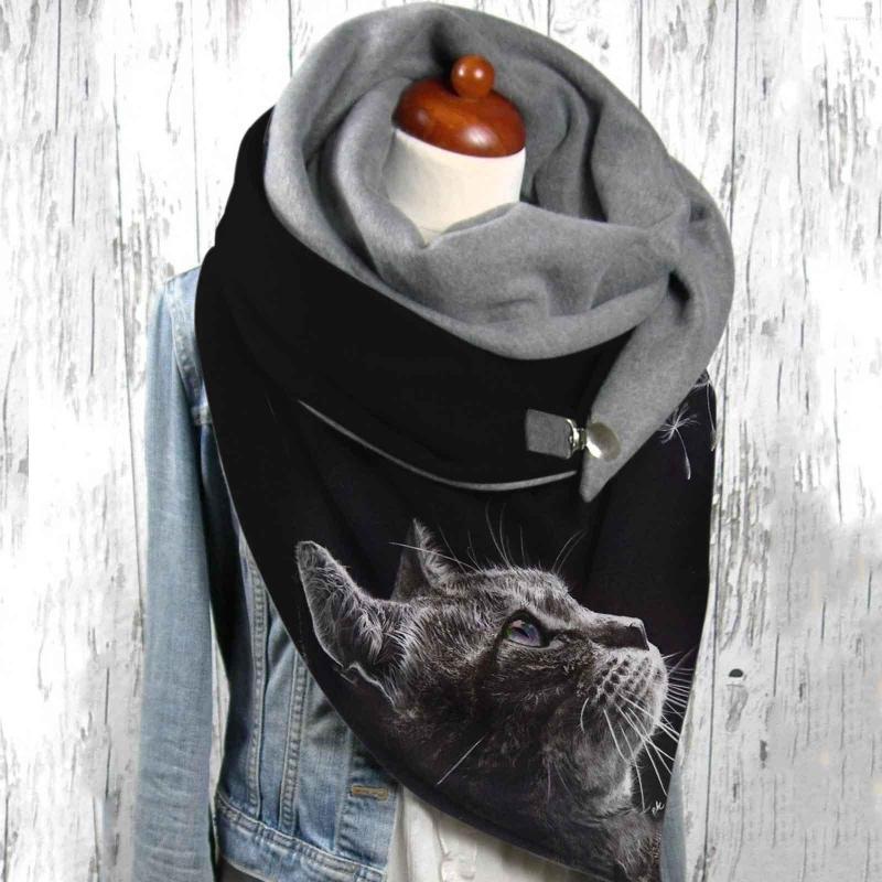 Berets Fashion Women Scarve Cartoon Printing Button Soft Wrap Casual Warm Scarves Shawls Leisure Comfortable Scarf #T1G
Berets Fashion Women Scarve Cartoon Printing Button Soft Wrap Casual Warm Scarves Shawls Leisure Comfortable Scarf #T1G