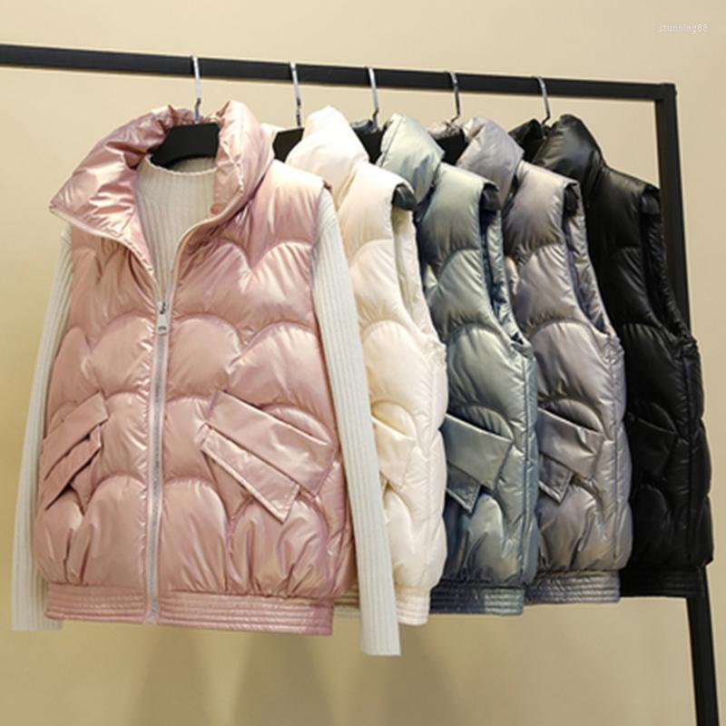 Women's Vests 2022 Autumn And Winter Shiny Down Cotton Vest Women Korean Loose Waistcoat All-match Fashion Solid Color Jacket, Beige
Women's Vests 2022 Autumn And Winter Shiny Down Cotton Vest Women Korean Loose Waistcoat All-match Fashion Solid Color Jacket, Beige