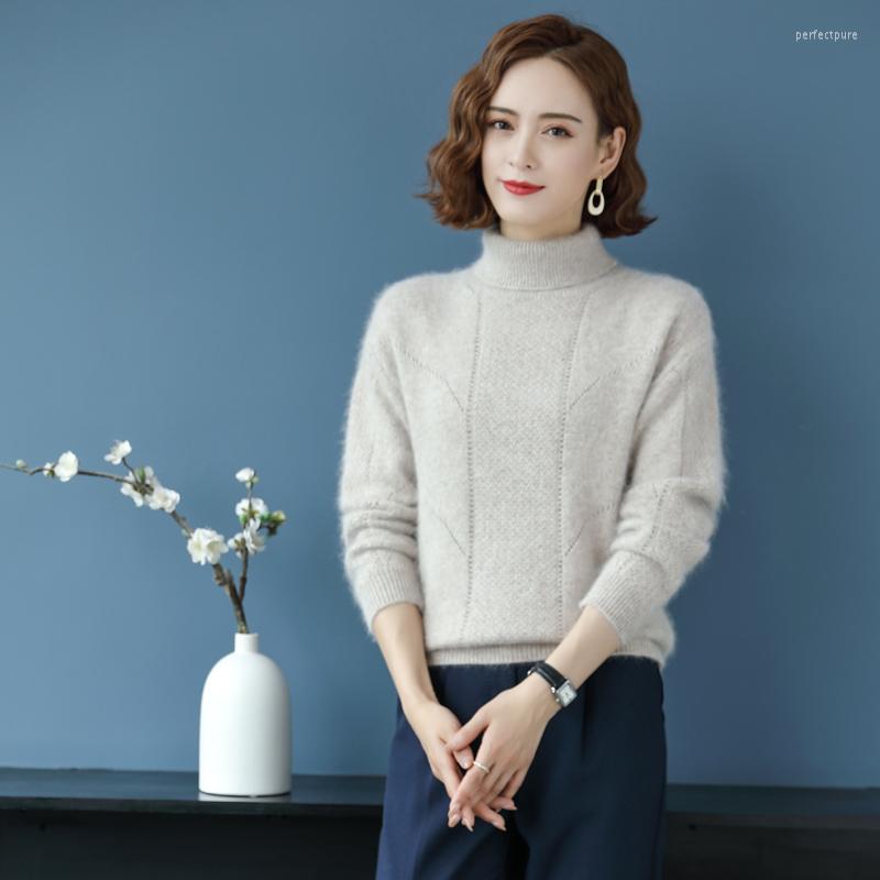 Women' Sweaters Mink Cashmere Sweater Women' 2022 Autumn And Winter Thickening Warmth Pullover High Lapel Knitted Hollow Bottoming, Lavender
Women' Sweaters Mink Cashmere Sweater Women' 2022 Autumn And Winter Thickening Warmth Pullover High Lapel Knitted Hollow Bottoming, Lavender