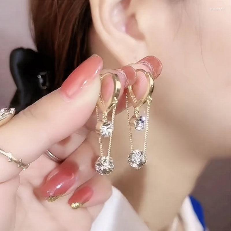 Hoop Earrings Exquisite Fashion Double White Cubic Zirconia Drop Dangle For Women Gold Color Wedding Party Banquet Gift
Hoop Earrings Exquisite Fashion Double White Cubic Zirconia Drop Dangle For Women Gold Color Wedding Party Banquet Gift
