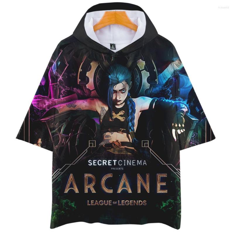 Men's T Shirts Harajuku Boys/girls Hooded Tees Game Arcane Jinx Merch 3D Print Shirt Summer Fashion Casual Short-sleeved T-shirts Tops, 001
Men's T Shirts Harajuku Boys/girls Hooded Tees Game Arcane Jinx Merch 3D Print Shirt Summer Fashion Casual Short-sleeved T-shirts Tops, 001