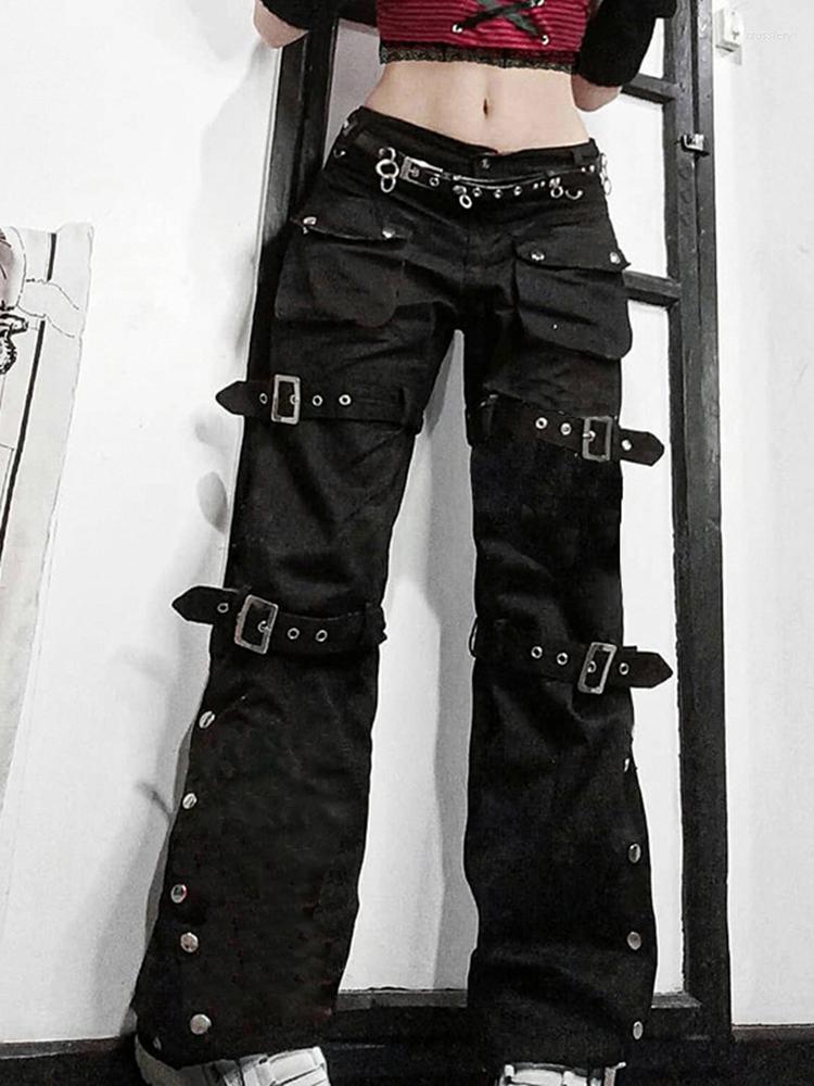 Women's Jeans Eyelet Buckle Cyber Punk Goth Baggy Y2K Woman Techwear Dark Academic Solid E Girl Cargo Pants Denim Gothic Hippie Trousers, Just belt
Women's Jeans Eyelet Buckle Cyber Punk Goth Baggy Y2K Woman Techwear Dark Academic Solid E Girl Cargo Pants Denim Gothic Hippie Trousers, Just belt