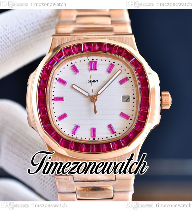 40mm Nautilus 5711 Automatic Mens Watch White Texture Diamond Dial 5711/1300A Rectangle Red Gems Bezel Rose Gold Steel Bracelet Watches Timezonewatch E234D6, E234d (3)
40mm Nautilus 5711 Automatic Mens Watch White Texture Diamond Dial 5711/1300A Rectangle Red Gems Bezel Rose Gold Steel Bracelet Watches Timezonewatch E234D6, E234d (3)