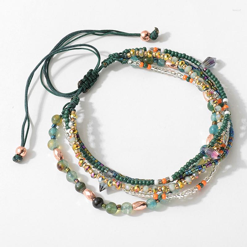 Charm Bracelets Boho Multilayer Crystal Beads For Women Friendship Handmade Green Charms Bangles Pulseras Mujer Vintage Bracelet
Charm Bracelets Boho Multilayer Crystal Beads For Women Friendship Handmade Green Charms Bangles Pulseras Mujer Vintage Bracelet