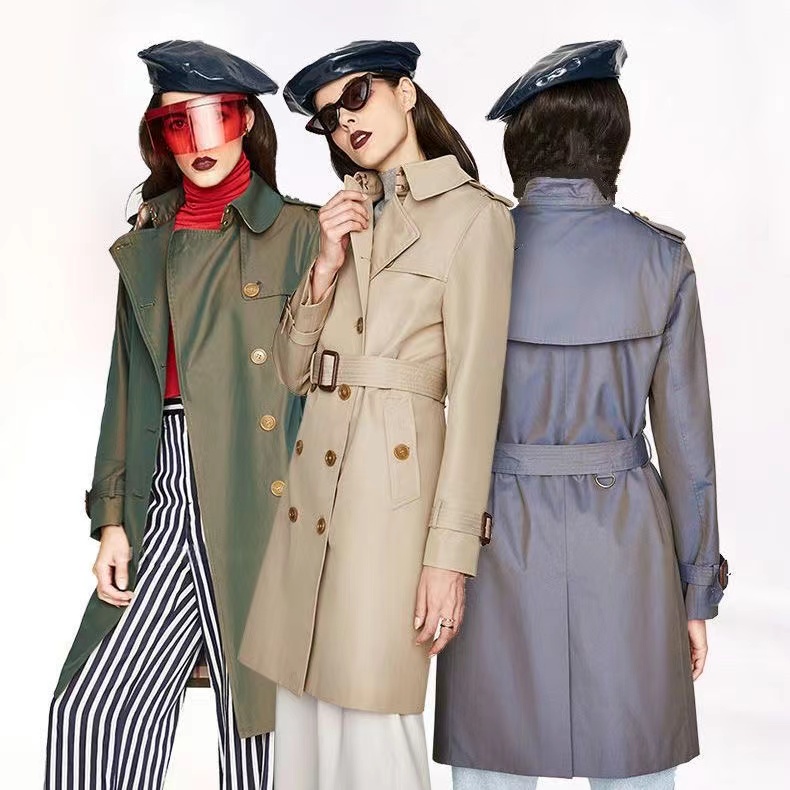 E60 Autumn womens trench coats designer luxury Women Windbreaker body letter print jacket Loose Belt Coat Female Casual Long Trenchs Coat, Army green
E60 Autumn womens trench coats designer luxury Women Windbreaker body letter print jacket Loose Belt Coat Female Casual Long Trenchs Coat, Army green