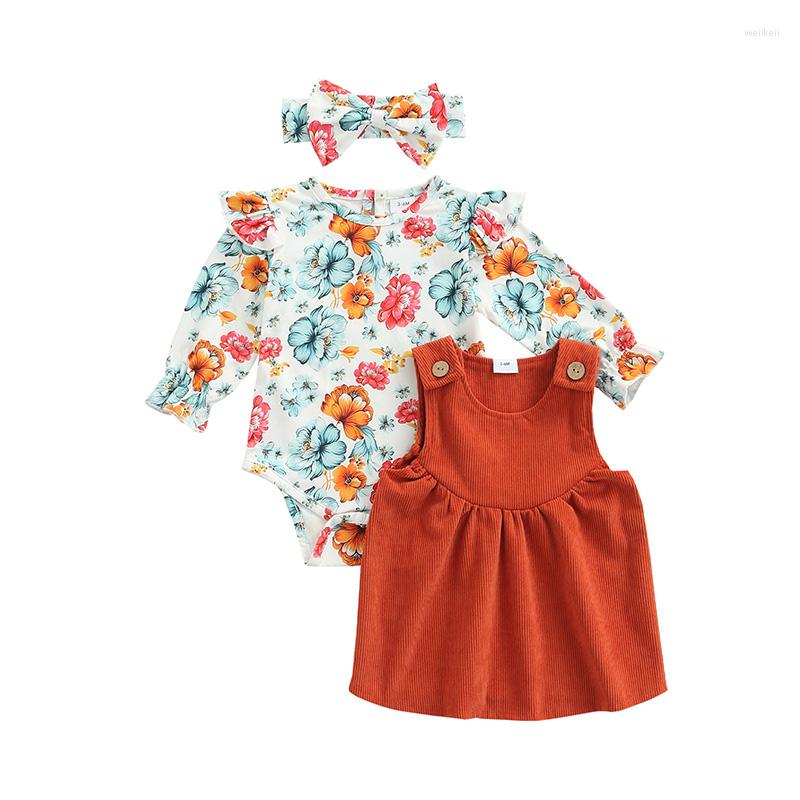 Clothing Sets Infant Baby Girls Romper Set Flower Corduroy Dress With Bowknot Hairband For Toddlers, Picture shown
Clothing Sets Infant Baby Girls Romper Set Flower Corduroy Dress With Bowknot Hairband For Toddlers, Picture shown