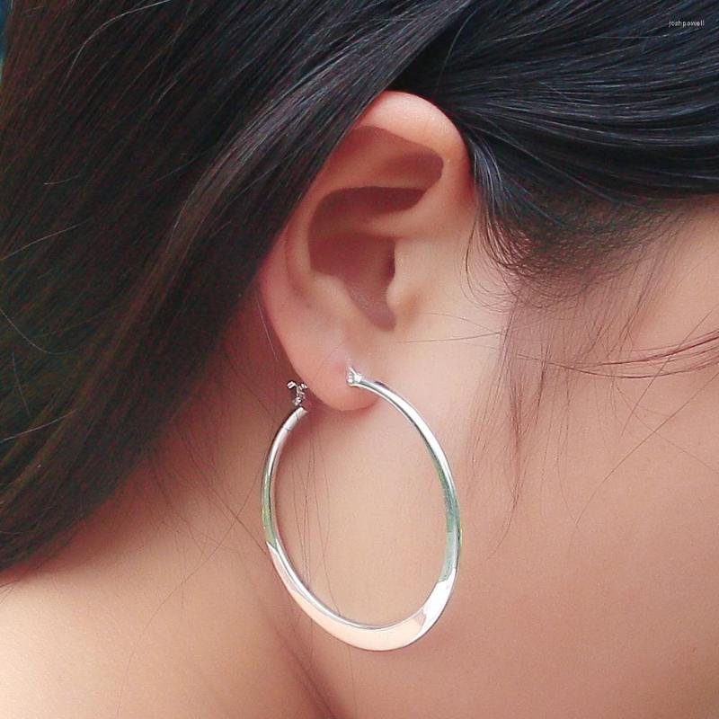 Hoop Earrings 925 Sterling Silver Big Circle Earring Elegant Round For Women Fashion Jewelry Girl Birthday Party Gift
Hoop Earrings 925 Sterling Silver Big Circle Earring Elegant Round For Women Fashion Jewelry Girl Birthday Party Gift