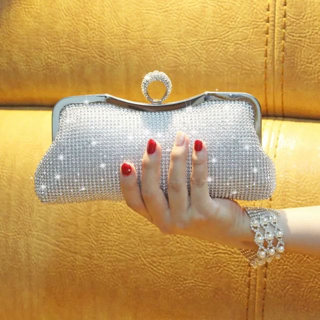 Diamonds Evening Bags Finger Ring Small Clutch Chain Shoulder Bag Rhinestones Party Wedding handbags Lady, Pls choose
Diamonds Evening Bags Finger Ring Small Clutch Chain Shoulder Bag Rhinestones Party Wedding handbags Lady, Pls choose
