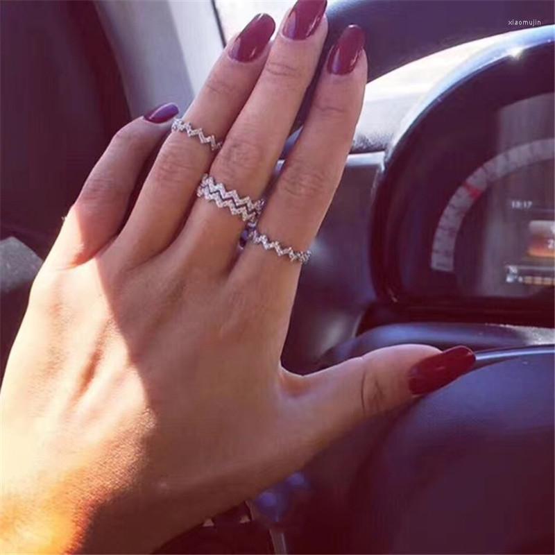 Wedding Rings Romantic Female Ring Real Silver Color Pave Cz Stone Statement Band For Women Fine Party Jewelry
Wedding Rings Romantic Female Ring Real Silver Color Pave Cz Stone Statement Band For Women Fine Party Jewelry