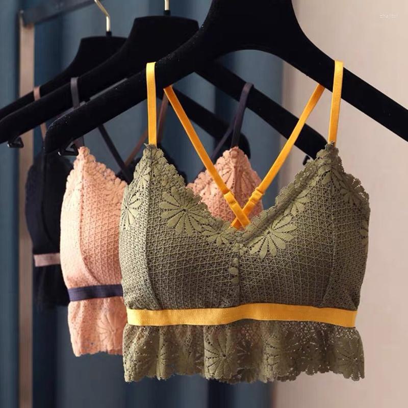 Women's Shapers Women's Beauty Back Padded Lace Camisole Women Lingeries Hollow Out Bottoming Bralette, Gray
Women's Shapers Women's Beauty Back Padded Lace Camisole Women Lingeries Hollow Out Bottoming Bralette, Gray