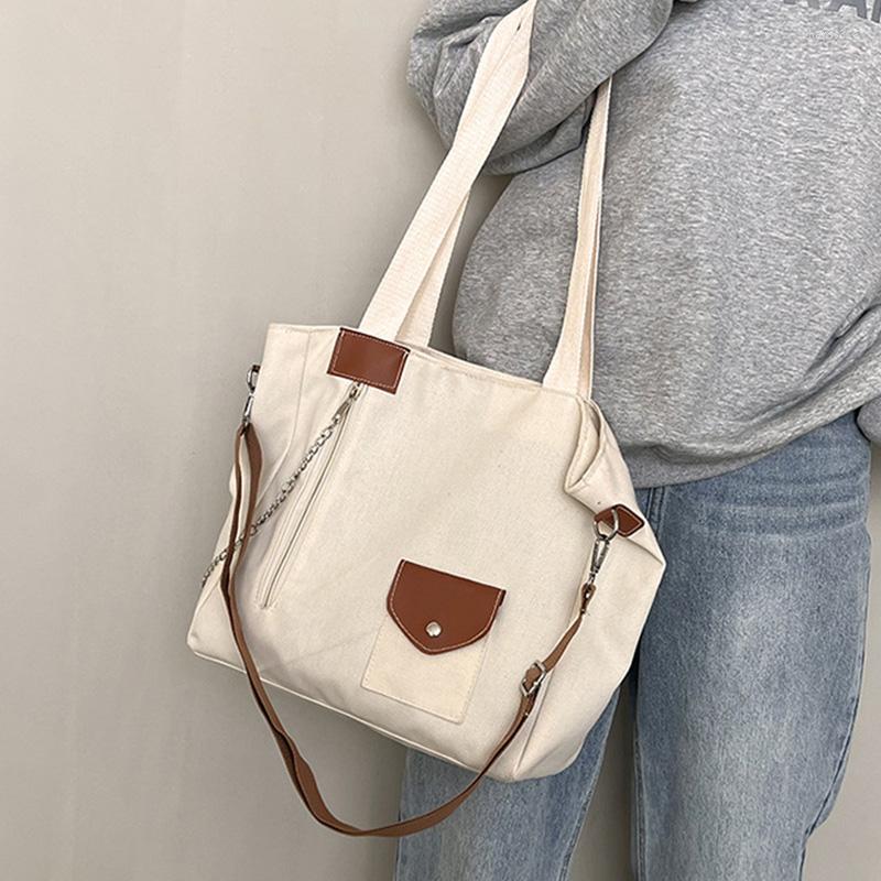 Evening Bags Simple Canvas Bag For Women Large Capacity Shoulder Casual Multifunction Totes Ladies Crossbody Teenager School, White
Evening Bags Simple Canvas Bag For Women Large Capacity Shoulder Casual Multifunction Totes Ladies Crossbody Teenager School, White