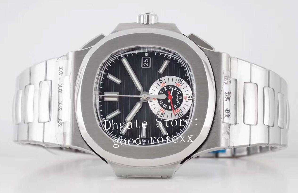 Top Black Blue White Dial Men's Chronograph Watch Men Automatic Cal.CH28520 Watches Date Valjoux 5980 Eta Steel Sports Wristwatches
Top Black Blue White Dial Men's Chronograph Watch Men Automatic Cal.CH28520 Watches Date Valjoux 5980 Eta Steel Sports Wristwatches