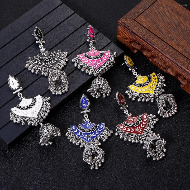 Dangle Earrings Ethnic Vintage Geometric Turkish Jhumka For Women 2022 Colorful Drip Oil Silver Bell Tassel Dangling Ear Rings
Dangle Earrings Ethnic Vintage Geometric Turkish Jhumka For Women 2022 Colorful Drip Oil Silver Bell Tassel Dangling Ear Rings