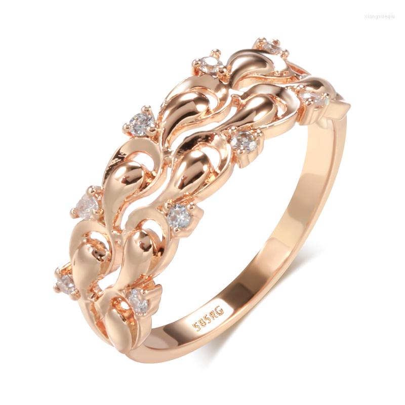 Wedding Rings Gulkina Luxury Zircon 585 Rose Gold For Woman 2022 Fashion Gothic Finger Jewelry Party Girl's Sexy Ring
Wedding Rings Gulkina Luxury Zircon 585 Rose Gold For Woman 2022 Fashion Gothic Finger Jewelry Party Girl's Sexy Ring