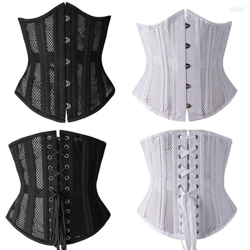 Bustiers & Corsets Women Gothic Underbust Corset 24 Steel Boning Steampunk Bustier Waist Trainer, White
Bustiers & Corsets Women Gothic Underbust Corset 24 Steel Boning Steampunk Bustier Waist Trainer, White