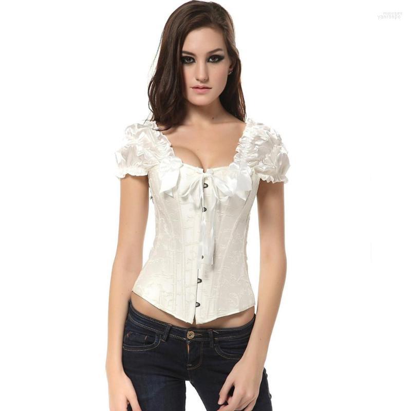 Bustiers & Corsets Renaissance Gothic Corset Lace Up Off The Shoulder Brocade Short Puff Ruffle Sleeve Overbust Top -XXL, Black
Bustiers & Corsets Renaissance Gothic Corset Lace Up Off The Shoulder Brocade Short Puff Ruffle Sleeve Overbust Top -XXL, Black