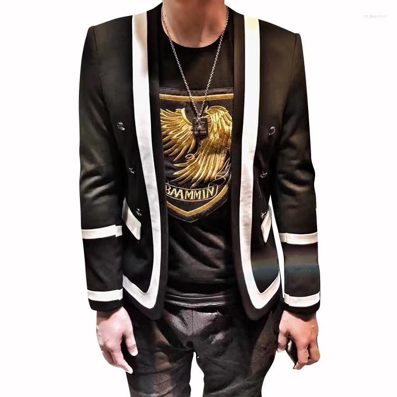 Men' Suits Division Tide Hairstyle Men Blazer Leisure Time Self-cultivatio Autumn Suit Coat Male Trend Single Western Hip-hop Jacket, Black
Men' Suits Division Tide Hairstyle Men Blazer Leisure Time Self-cultivatio Autumn Suit Coat Male Trend Single Western Hip-hop Jacket, Black