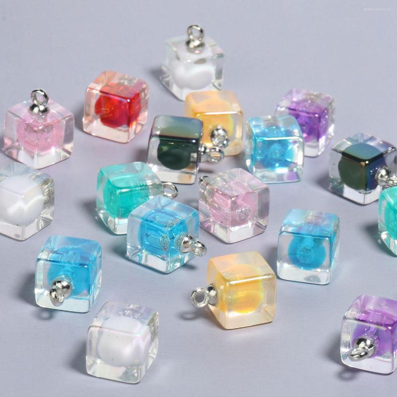 Charms 10pcs/lot Transparent AB Color Pendants Acrylic Square Shape Loose Pendant For Jewelry Making Necklace Earrings DIY
Charms 10pcs/lot Transparent AB Color Pendants Acrylic Square Shape Loose Pendant For Jewelry Making Necklace Earrings DIY