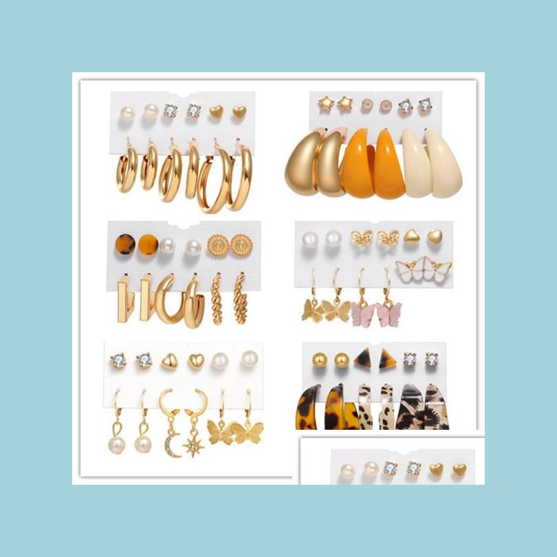 Charm New Vintage Gold Sier Flowers Mti Style Charm Earrings 6Pcs / Set Jewelry For Women Party Gifts Valentines Day Drop Delivery 20 Dhrsz
Charm New Vintage Gold Sier Flowers Mti Style Charm Earrings 6Pcs / Set Jewelry For Women Party Gifts Valentines Day Drop Delivery 20 Dhrsz