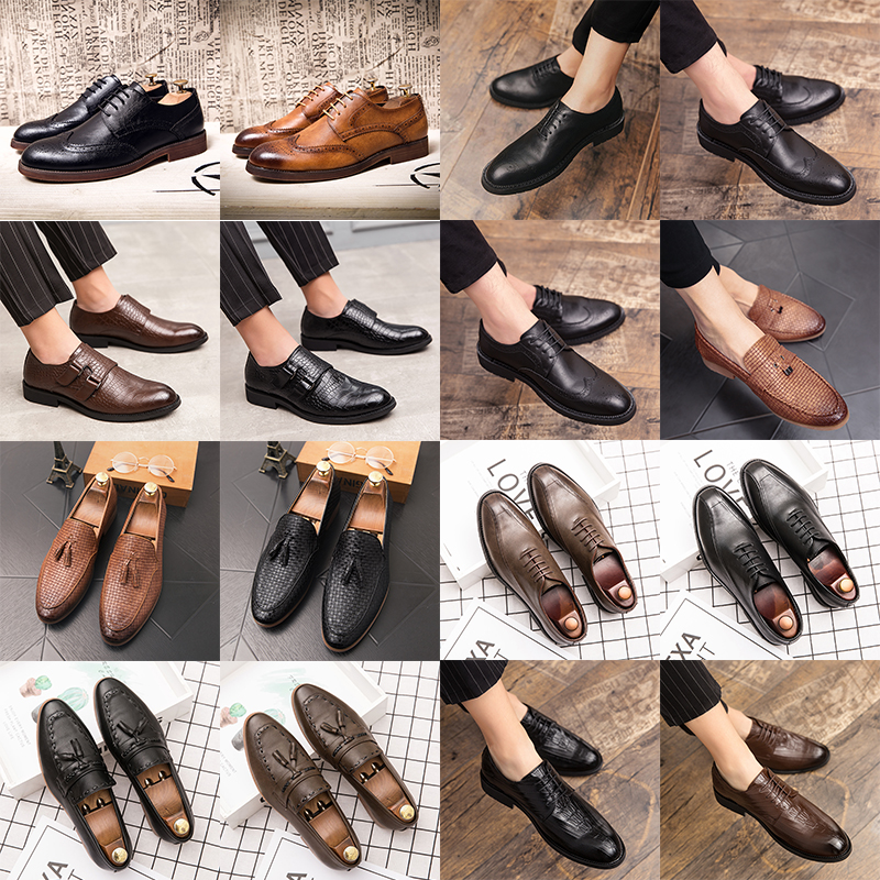 Luxury brogue oxford shoes pointed toe leather shoes lace up buckle tassel pattern high end men's fashion formal casual slip on shoes multiple size38-47, 58609 black
Luxury brogue oxford shoes pointed toe leather shoes lace up buckle tassel pattern high end men's fashion formal casual slip on shoes multiple size38-47, 58609 black