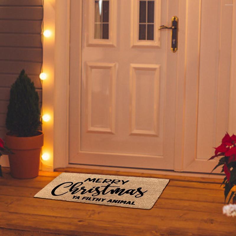 Christmas Decorations Doormat Entrance Welcome Rugs or Stair Kitchen Hallway Carpets Modern Personalized Front Door Decoration Alfombra