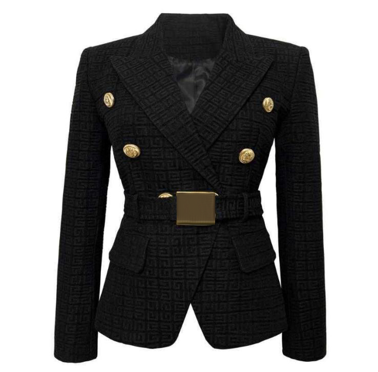 Womens designer Blazers Spring And Autumn Fashion blazer B Home Button Short Black White Jacquard Jacket, Hi
Womens designer Blazers Spring And Autumn Fashion blazer B Home Button Short Black White Jacquard Jacket, Hi