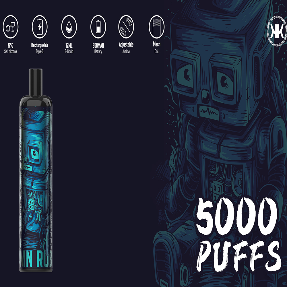 Disposable vapes Energy e cigarette 5000 Puffs Vape Pen 12ml Pre-filled Pods Mesh Coil Cartridge 850mAh Rechargeable Battery VS BC5000
Disposable vapes Energy e cigarette 5000 Puffs Vape Pen 12ml Pre-filled Pods Mesh Coil Cartridge 850mAh Rechargeable Battery VS BC5000