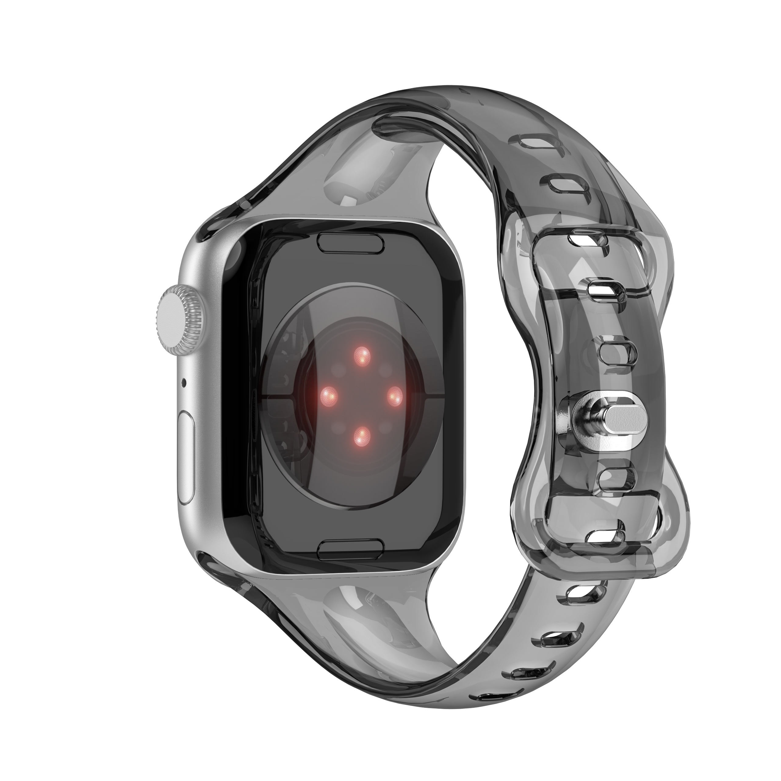 Pour les bandes de montre Apple Watch Iwatch Fashion TPU TPU Band 40 mm avec bretelles réglables colorées Smartwatch 8 7 6 5 4 3 2 1 SE compatibl