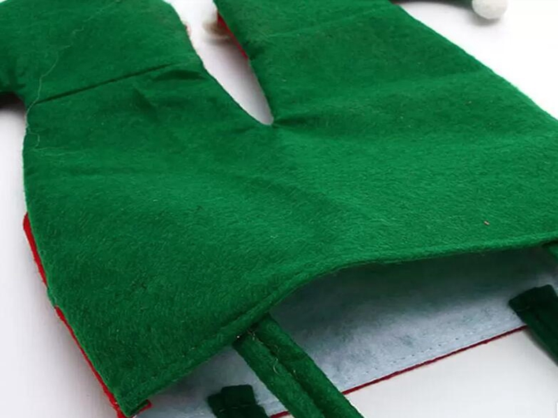 Non Woven Fabric Christmas Elf Pants Stocking Candy Bag Kids X-mas Party Decoration Ornament Gift