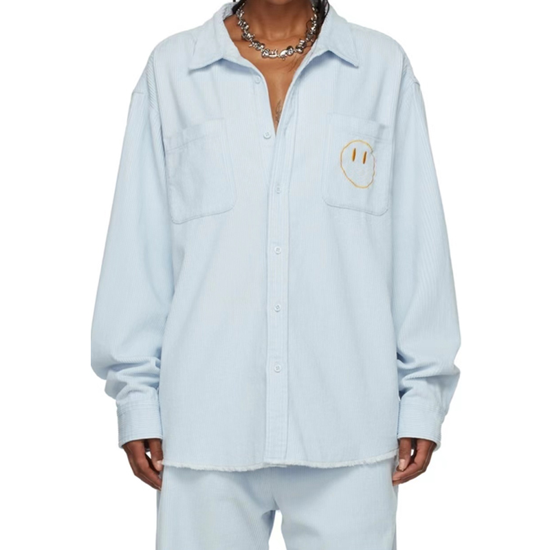 22fw Autumn Winter Men Women Tee Fashion Europe Warm Long Sleeve Corduroy Cold Proof Embroidery Logo High Street Shirts, Brown
22fw Autumn Winter Men Women Tee Fashion Europe Warm Long Sleeve Corduroy Cold Proof Embroidery Logo High Street Shirts, Brown