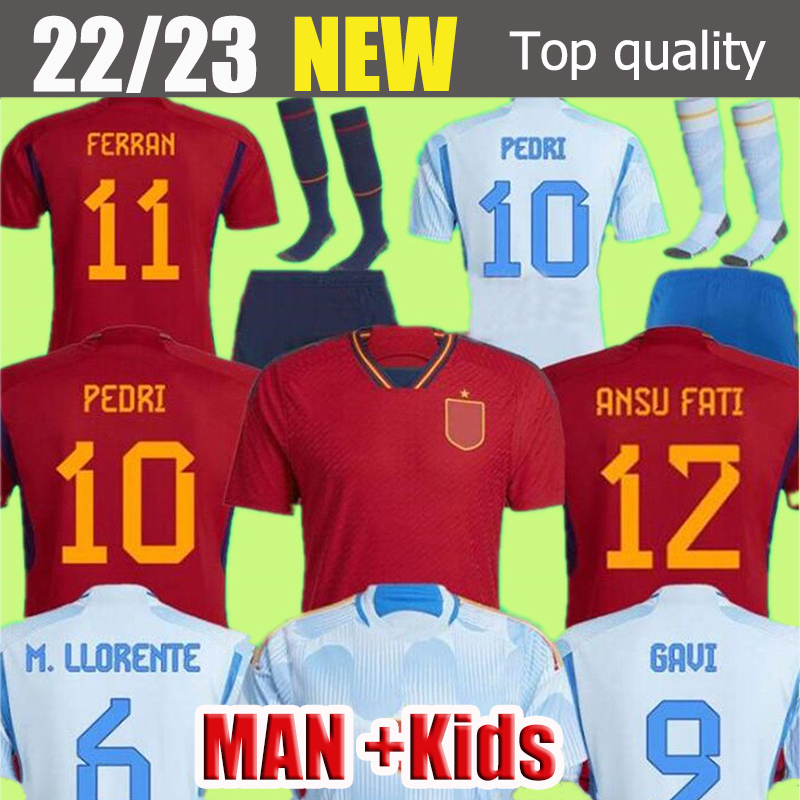 2022 Espana MORATA PEDRI ASENSIO soccer jersey national team FERRAN KOKE camiseta de futbol GAVI SARABIA KOKE SERGIO JORDI ALBA 22 23 football shirt Men Kids set
2022 Espana MORATA PEDRI ASENSIO soccer jersey national team FERRAN KOKE camiseta de futbol GAVI SARABIA KOKE SERGIO JORDI ALBA 22 23 football shirt Men Kids set