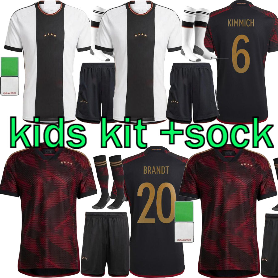 22 23 HUMMELS Soccer Jersey 2022 2023 KROOS WERNER DRAXLER REUS MULLER GOTZE Football Shirt Germanies GORETZKA BRANDT Kids Kit set uniforms Camiseta, White
22 23 HUMMELS Soccer Jersey 2022 2023 KROOS WERNER DRAXLER REUS MULLER GOTZE Football Shirt Germanies GORETZKA BRANDT Kids Kit set uniforms Camiseta, White